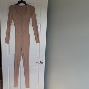 Fashion Nova Chic Beige Jumpsuit